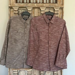 2 Solaris Cotton Flannel button ups